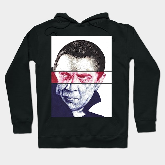 Dracula, A a ballpoint portrait. Hoodie by RogerPrice00x